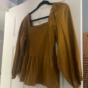 Mustard Yellow Madewell Top